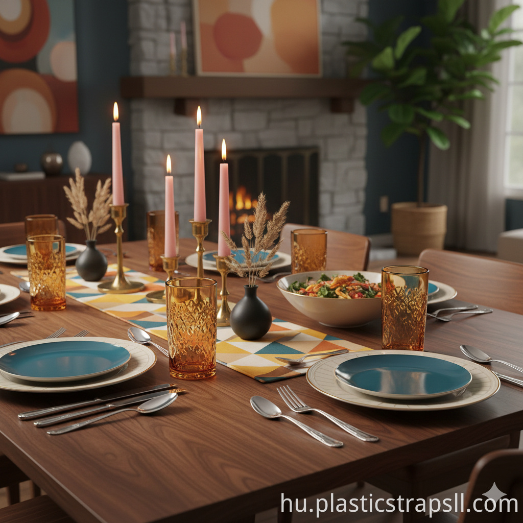 Medieval/retro aesthetic dinner party supplies